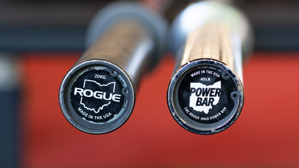 Rogue Ohio Power Bar end cap and ROgue Ohio Bar end cap